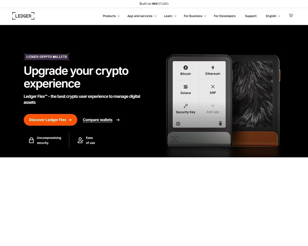 Screenshot of starts-ledeger-com.wixstudio.com