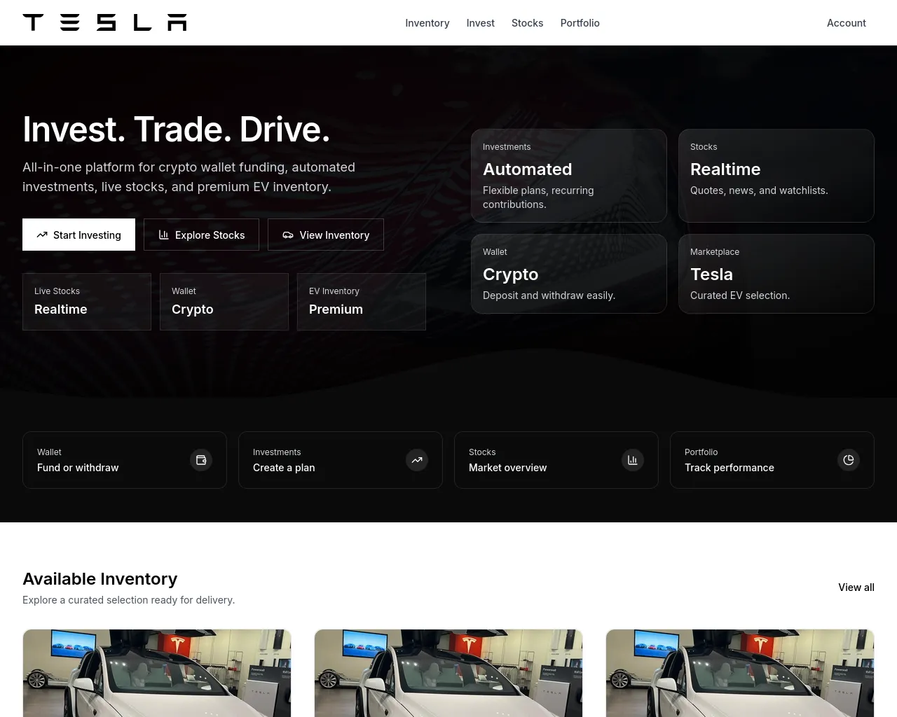 Screenshot of tesquantmarket.com