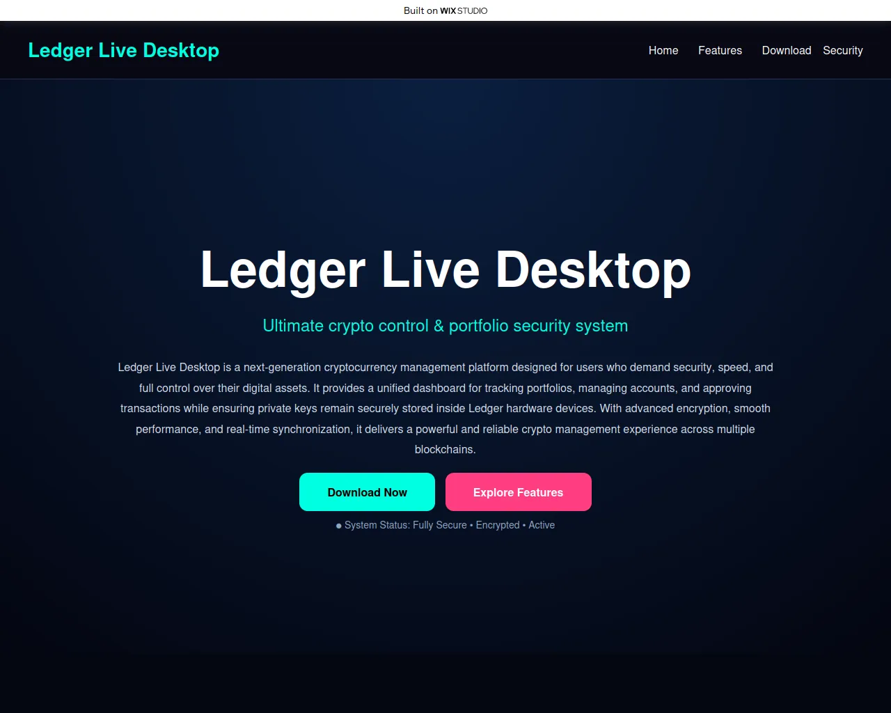 Screenshot of purchase-desktop.wixstudio.com