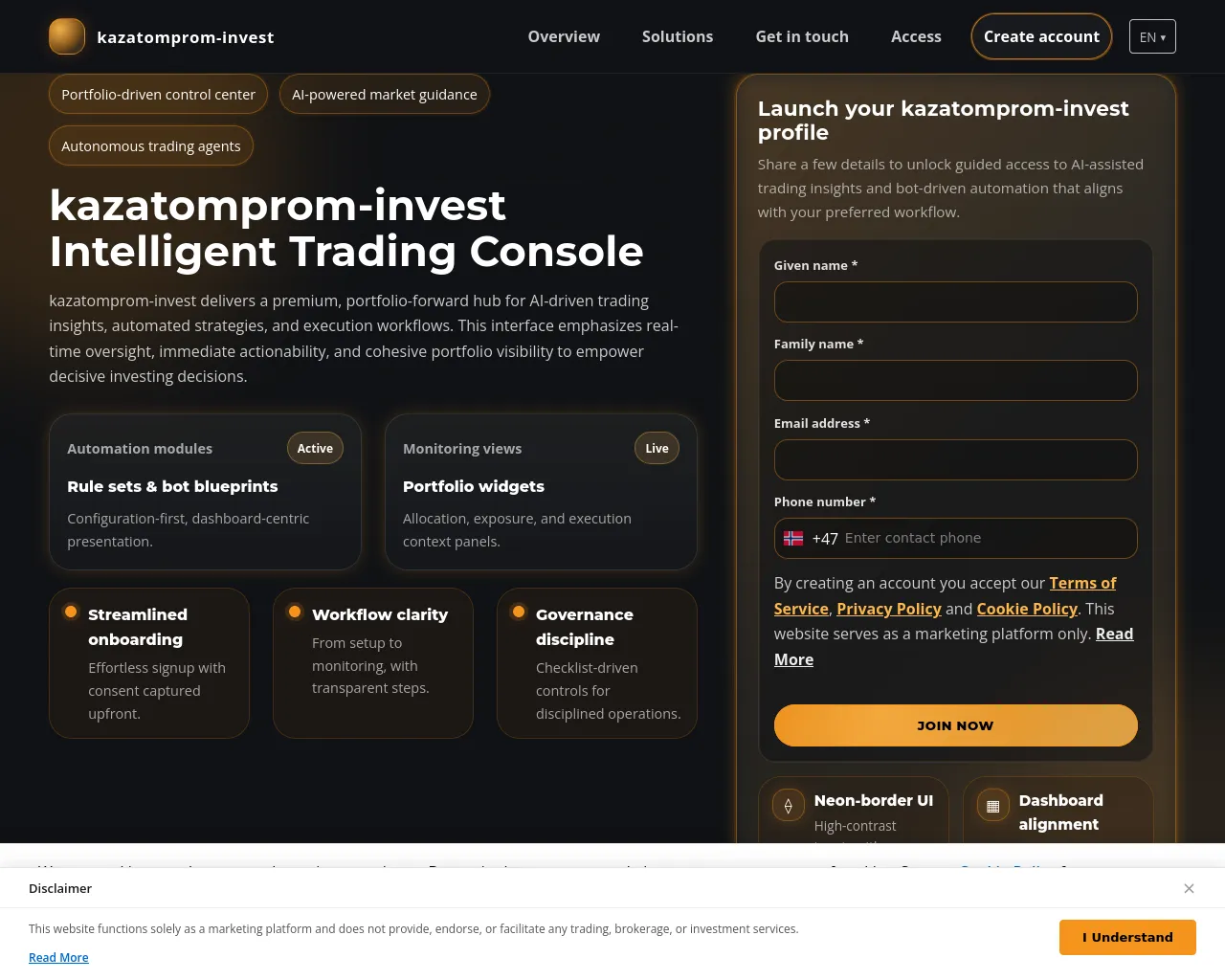Screenshot of kazatomprom-invest.com