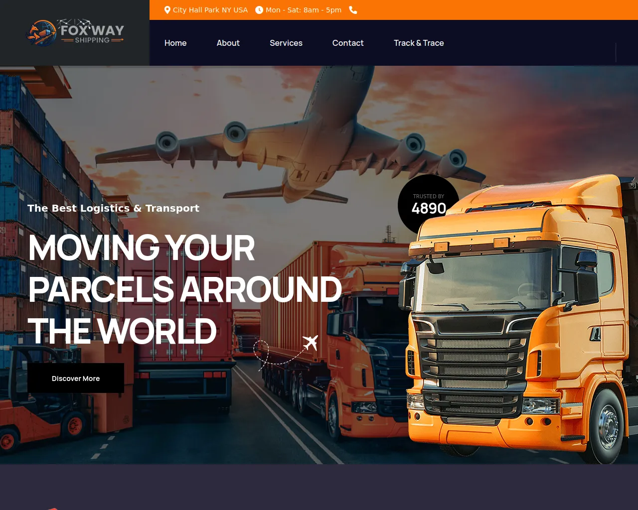 Screenshot of foxwayshipping.com