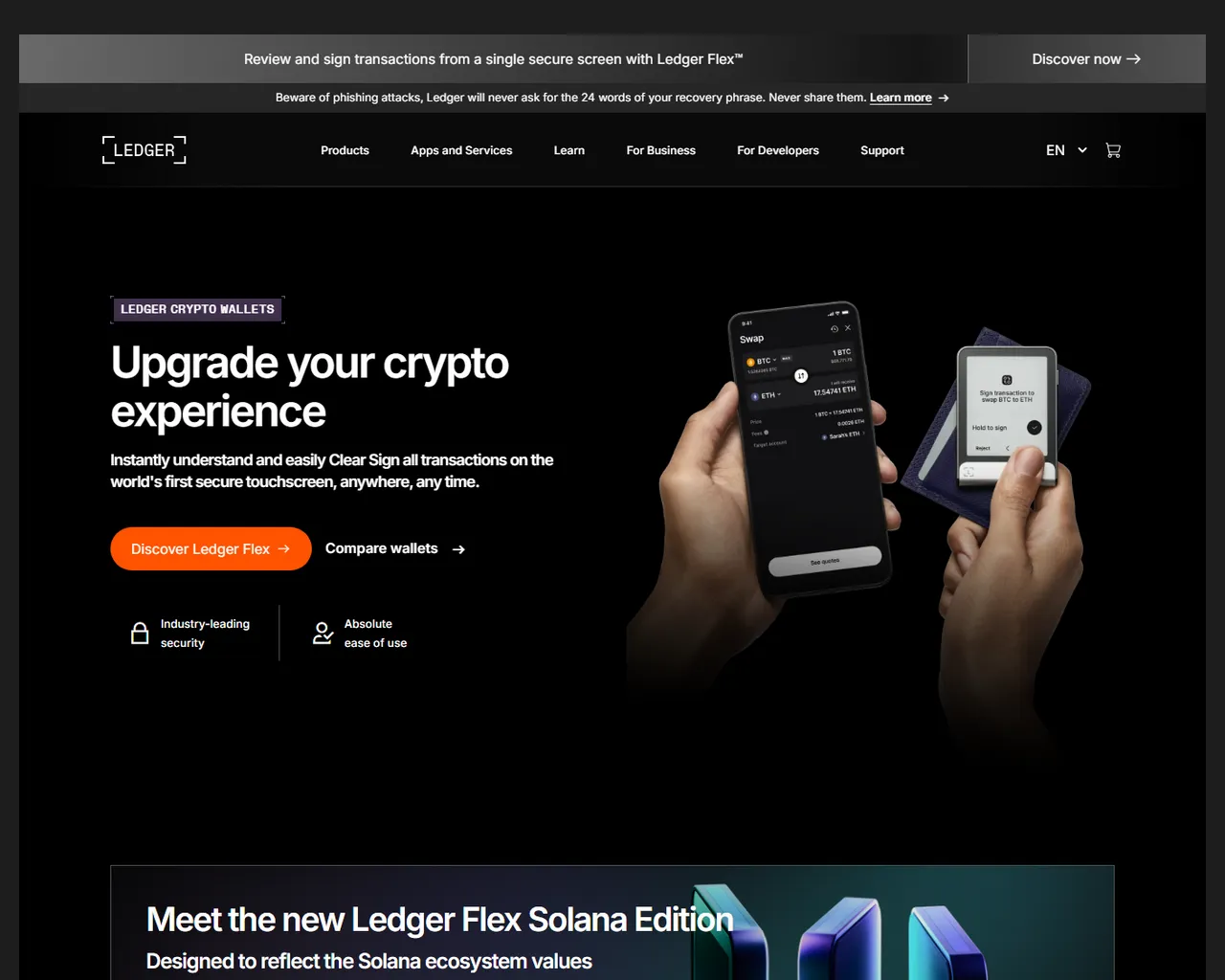 Screenshot of ledger-live-desktop.pages.dev