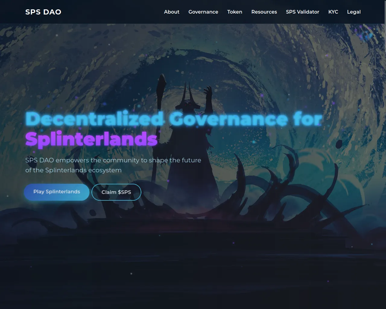 Screenshot of spsdao-claim.pages.dev
