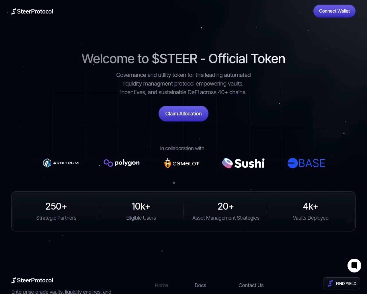 Screenshot of claim-steer.finance