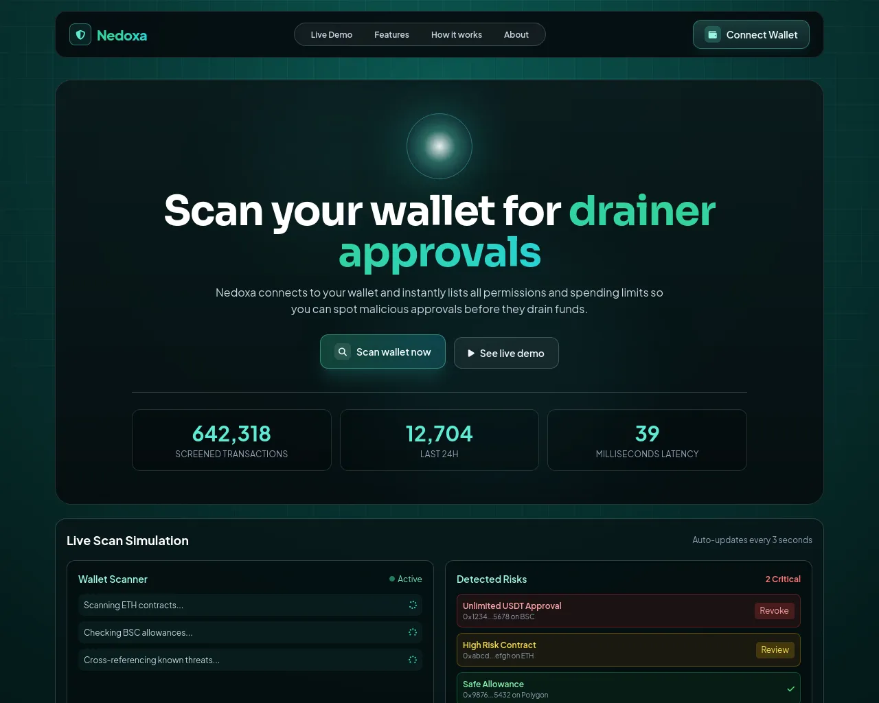 Screenshot of nodeeye.online