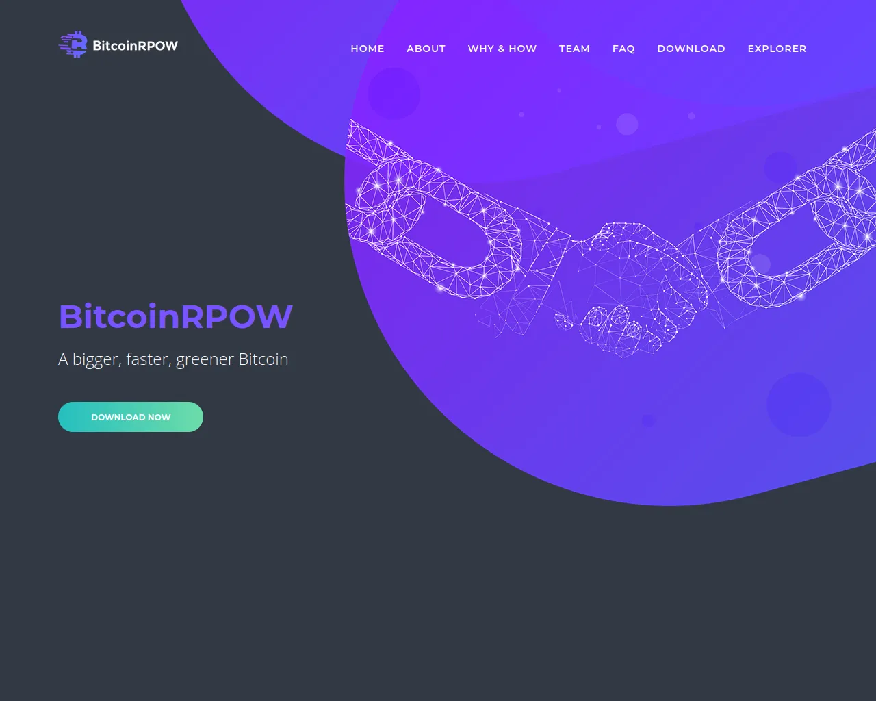 Screenshot of bitcoinrpow.net