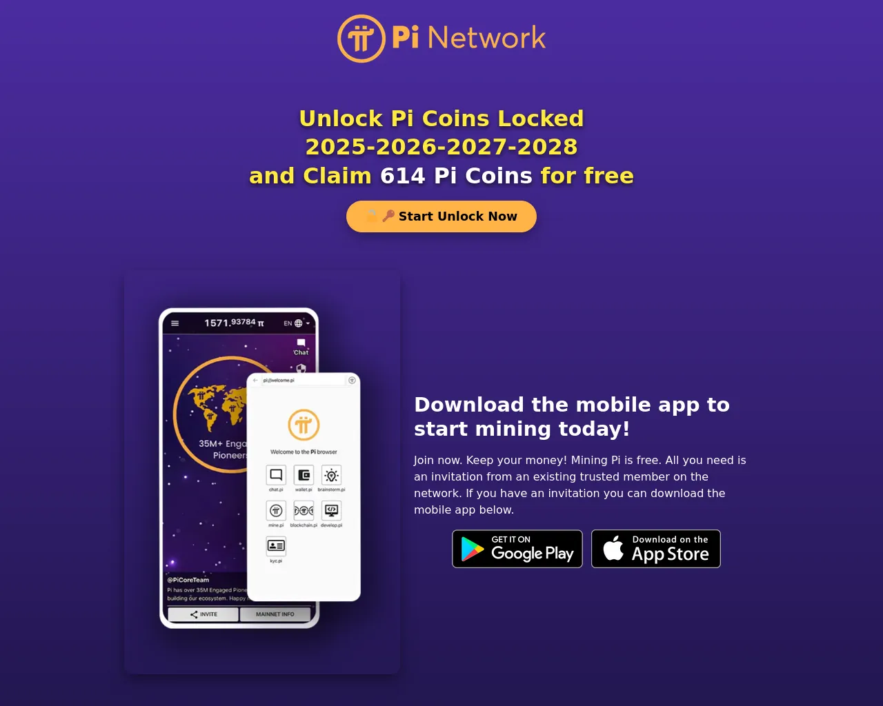 Screenshot of unlock-pi.site