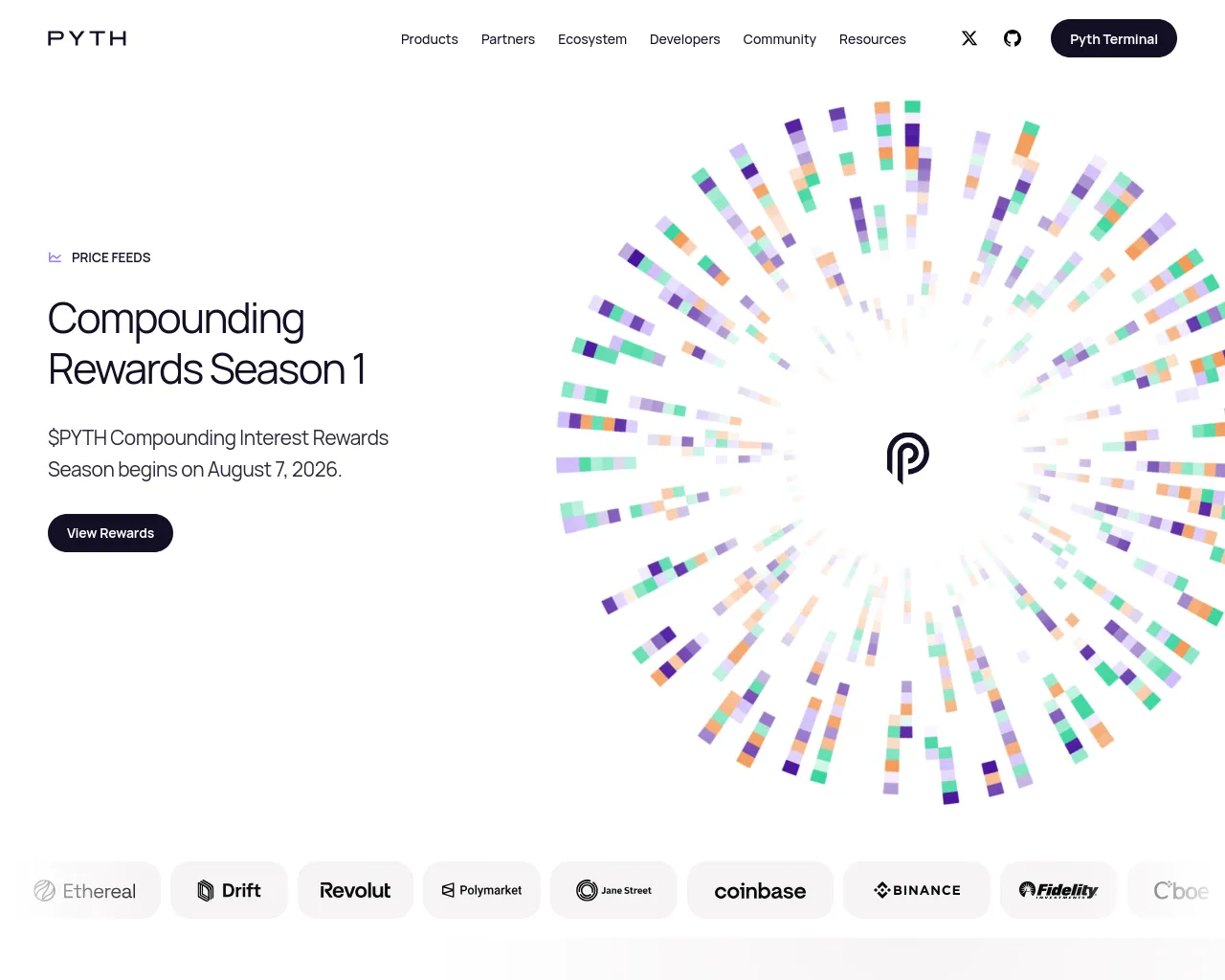 Screenshot of portal-pyth.network
