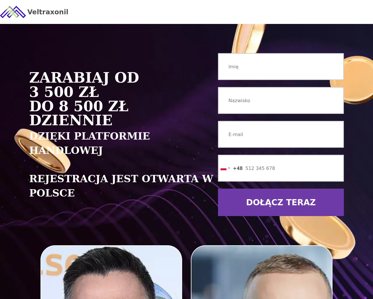 Screenshot of veltraxonil.net