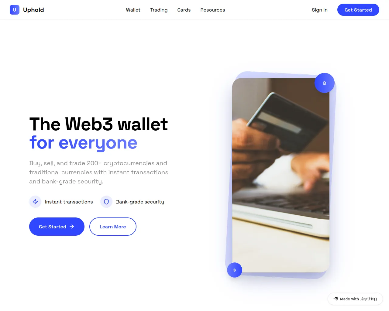 Screenshot of ai-uphold.created.app
