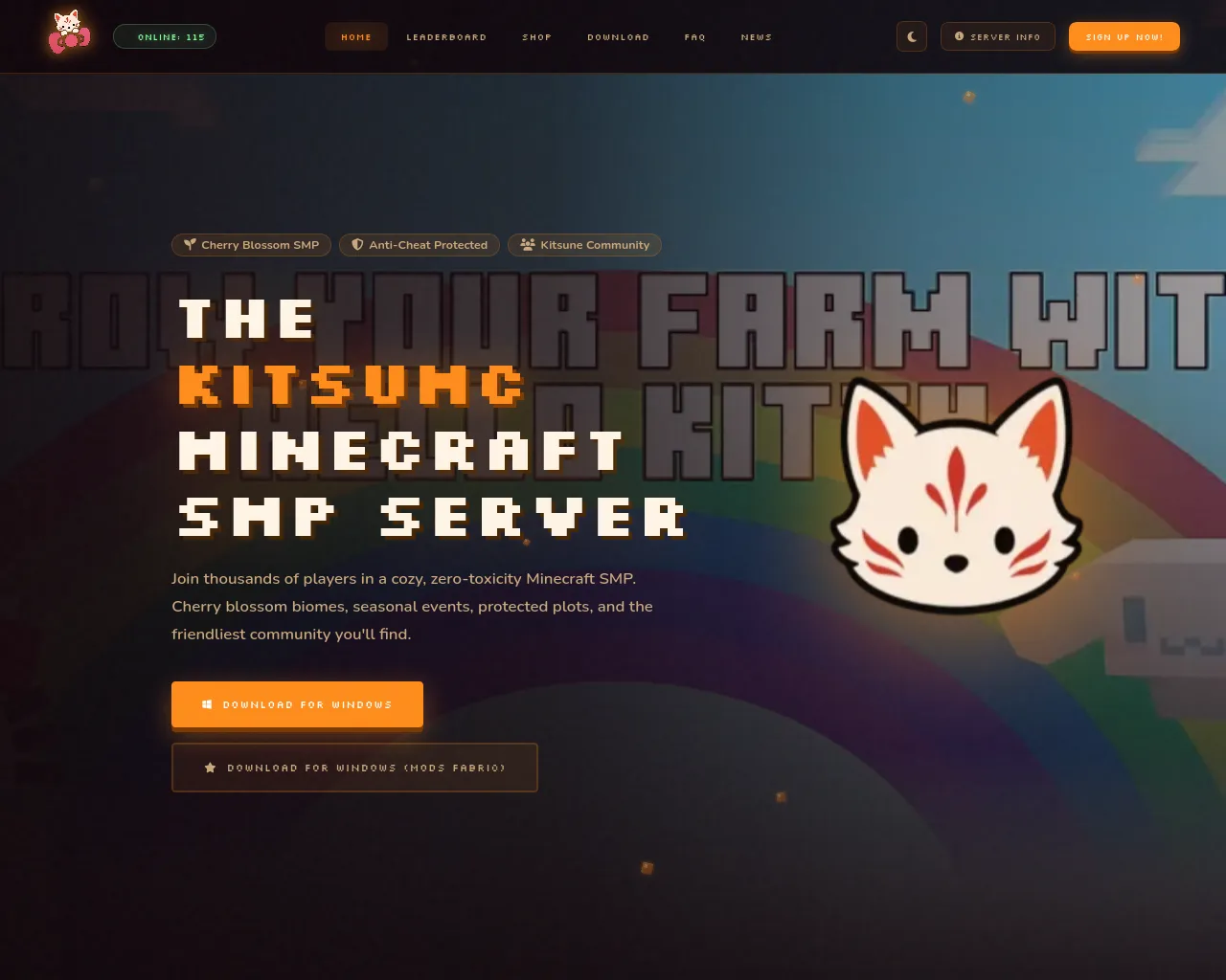 Screenshot of kitsumc.com