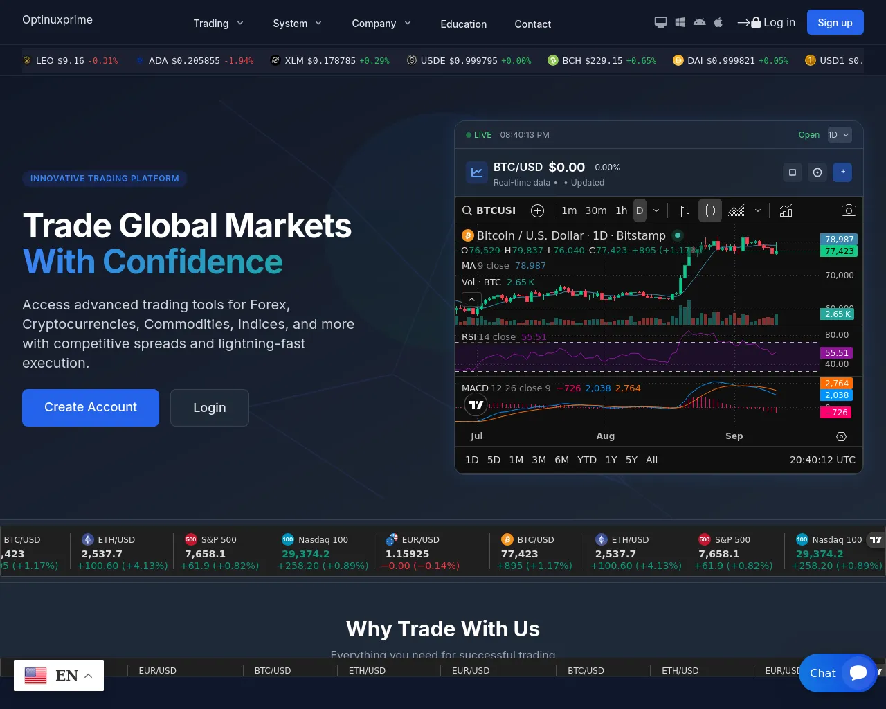 Screenshot of optinuxprime.online