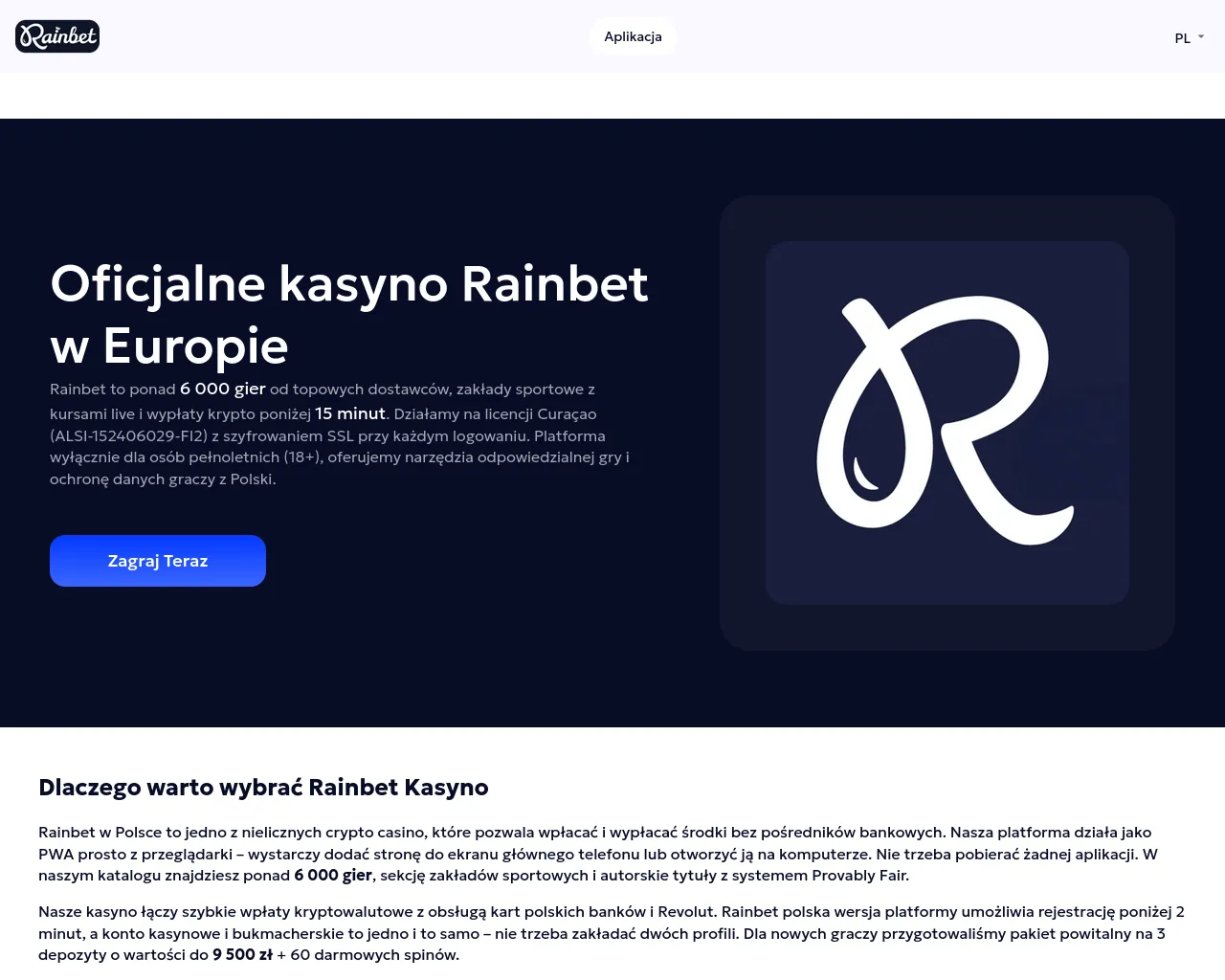 Screenshot of rainbeteurope.com