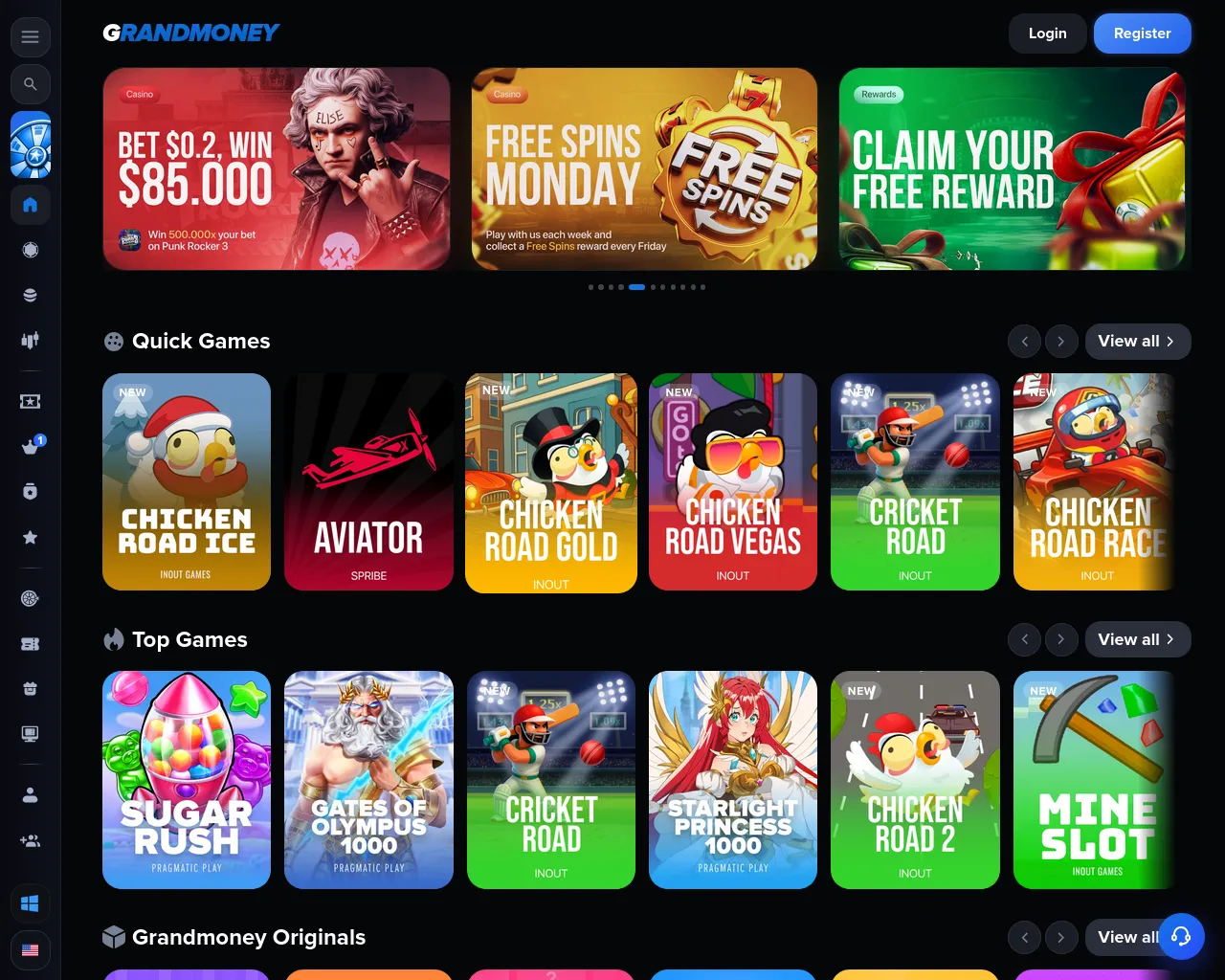 Screenshot of grandmoney.top