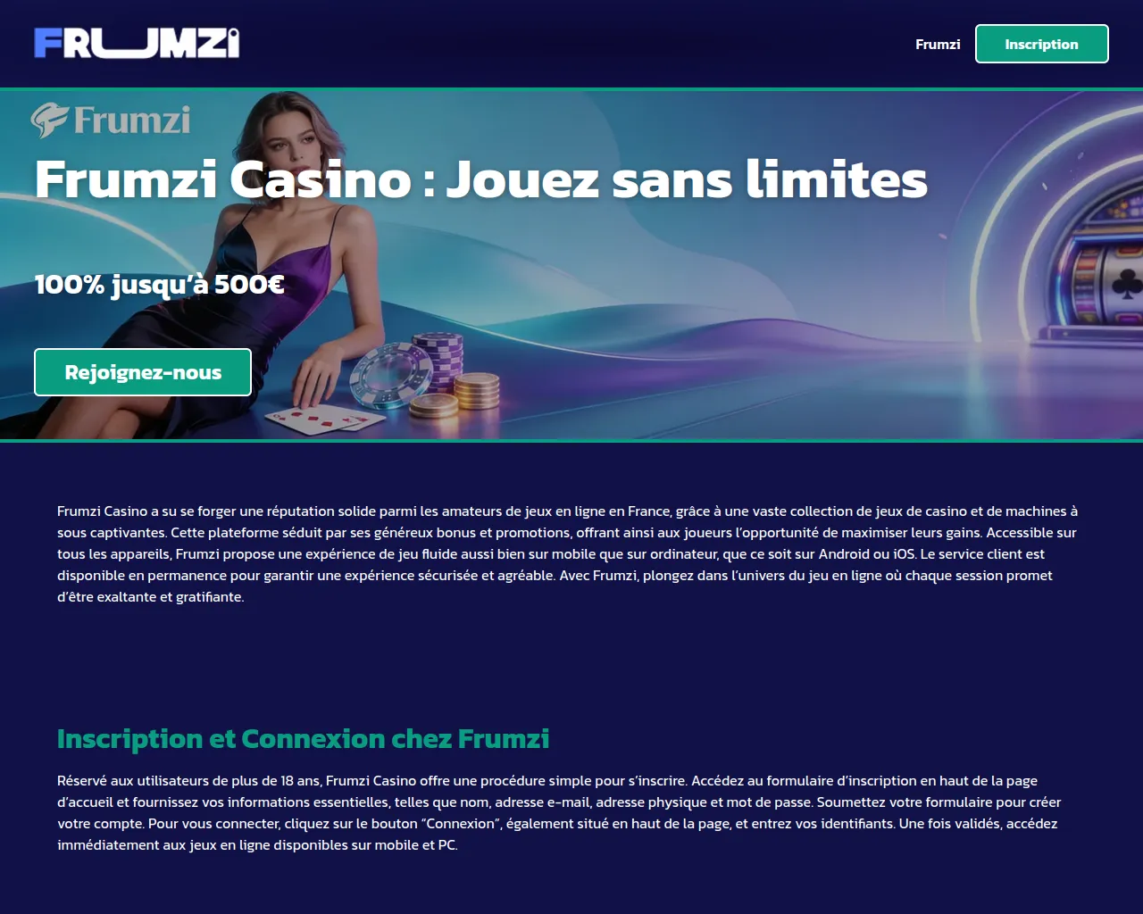 Screenshot of frumzi-casino6.com