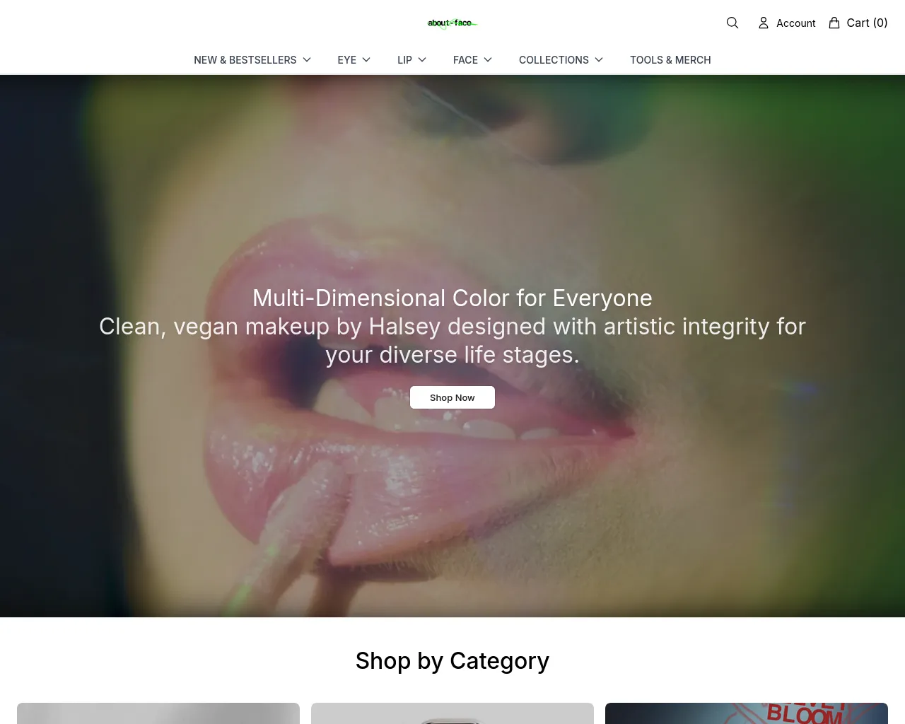 Screenshot of aboutfacehq.shop