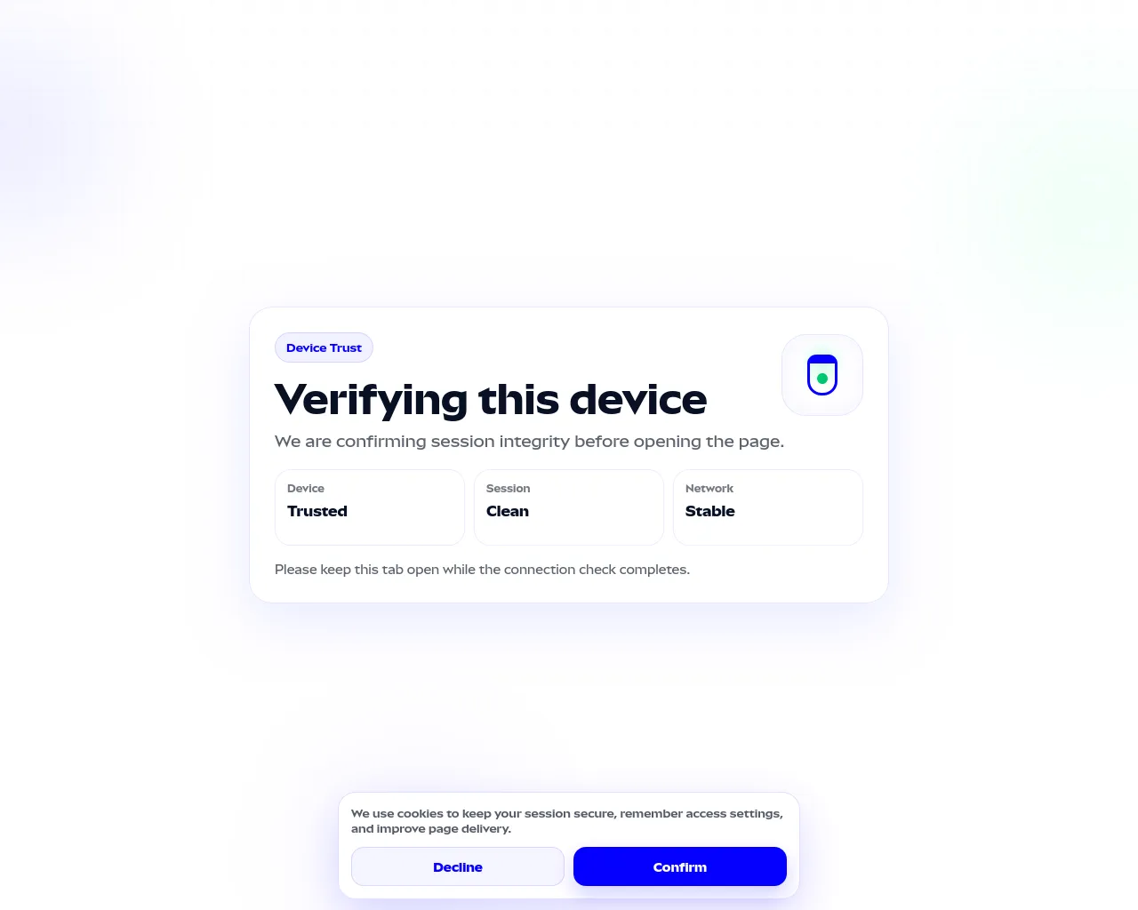 Screenshot of promo-confirm.pro