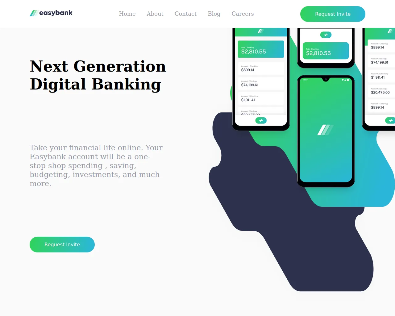 Screenshot of easy-bank-tau.vercel.app