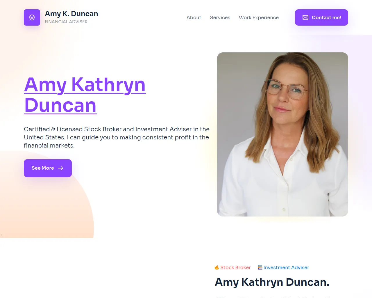 Screenshot of amykathrynduncan.com