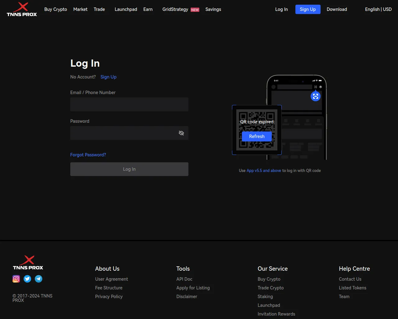 Screenshot of tnnsprox-exchange-login.com