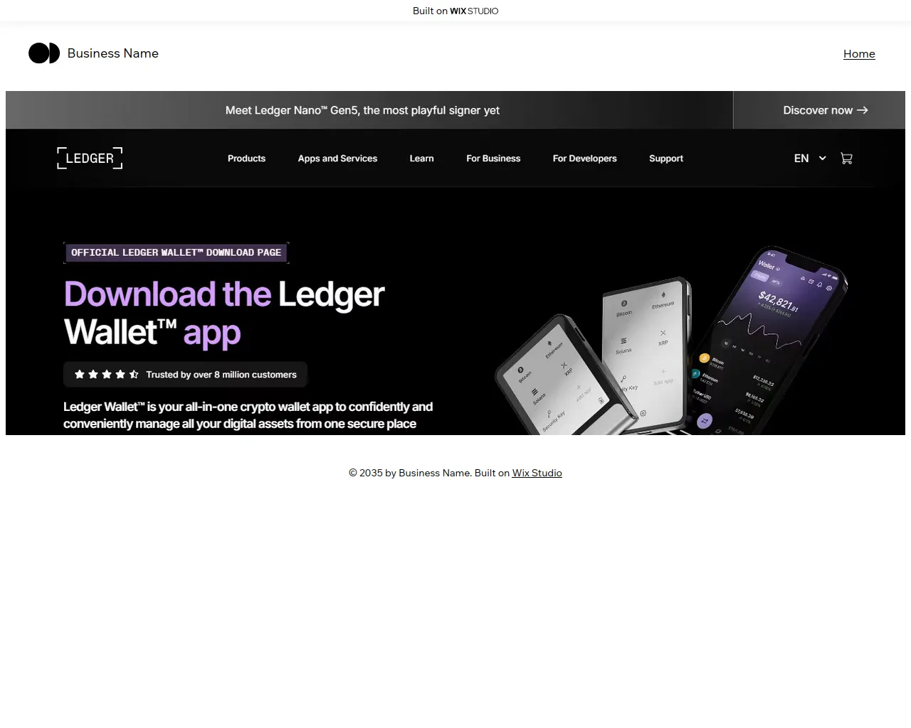 Screenshot of appvanta.wixstudio.com
