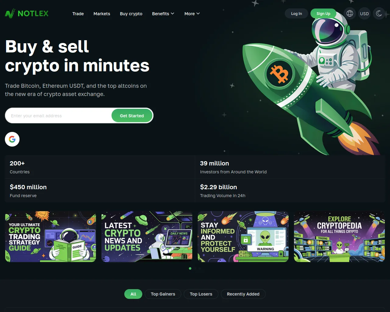 Screenshot of notlex.com