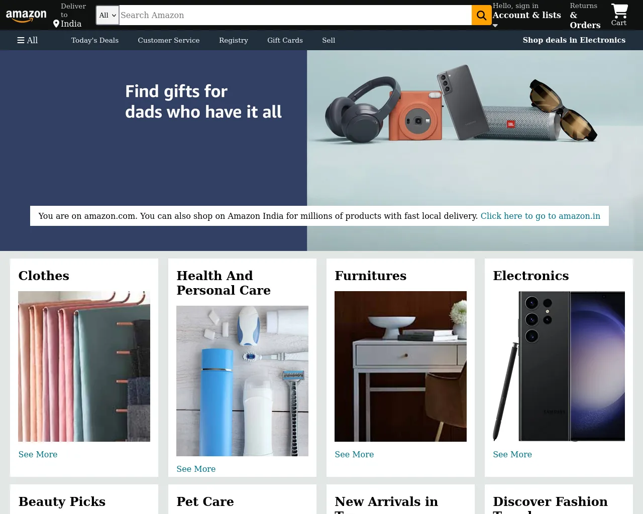 Screenshot of amazon-clone-virid-two-23.vercel.app