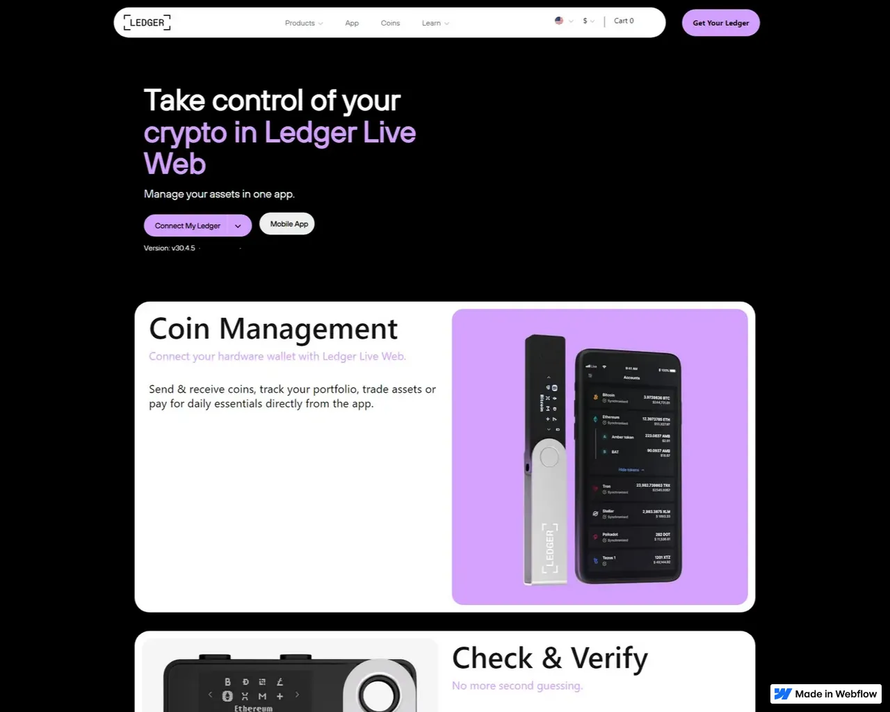 Screenshot of help-ledger--com-start-en.webflow.io