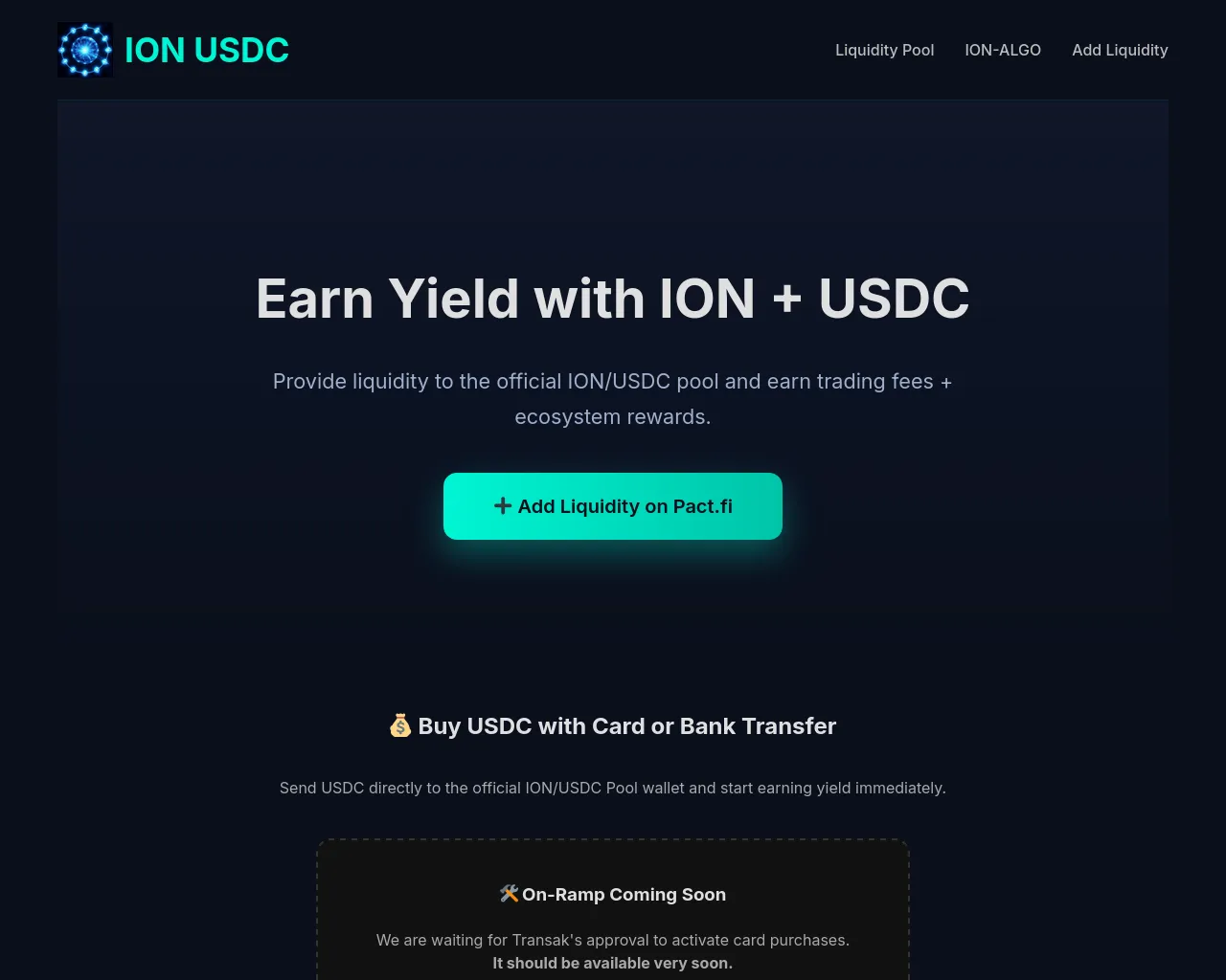 Screenshot of ion-usdc.com
