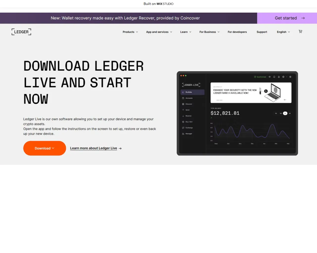 Screenshot of logonlive-starts.wixstudio.com