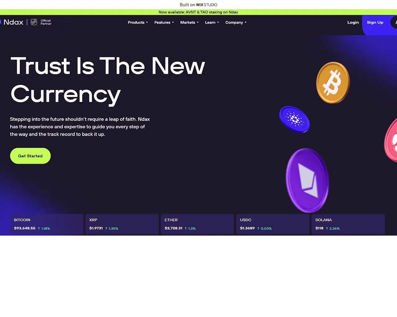 Screenshot of ndxioapps.wixstudio.com