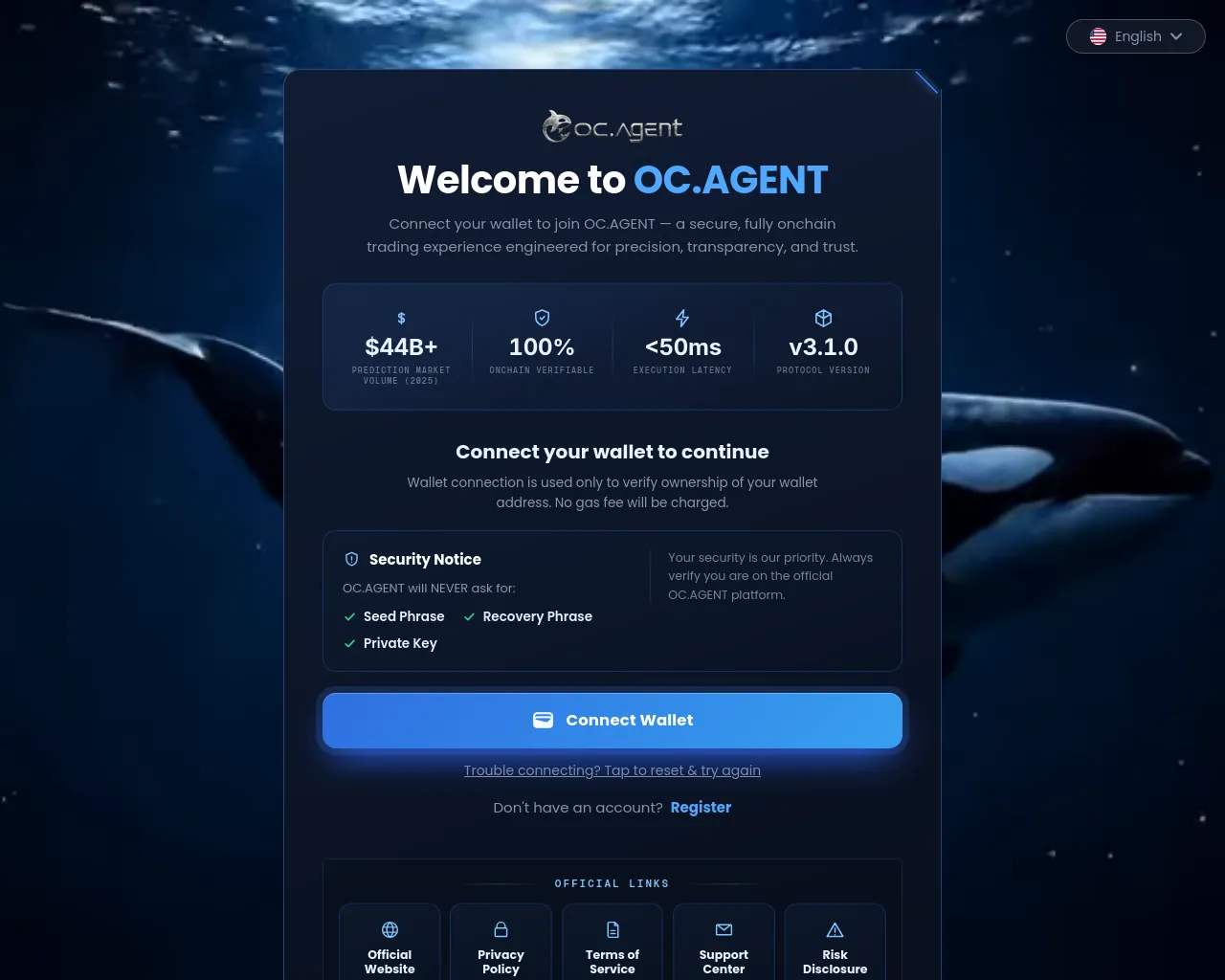 Screenshot of dapp.ocportal.lol