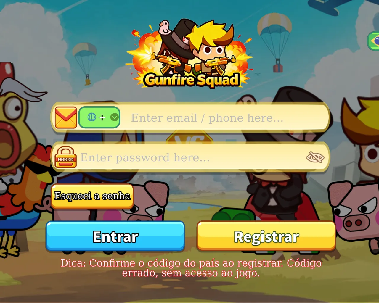 Screenshot of gunfiresquad.io
