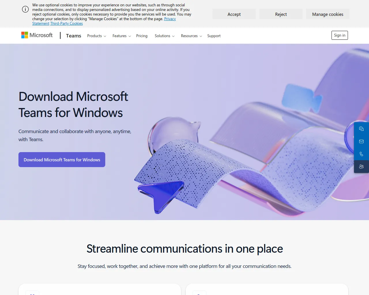 Screenshot of microsoft-teams.icu