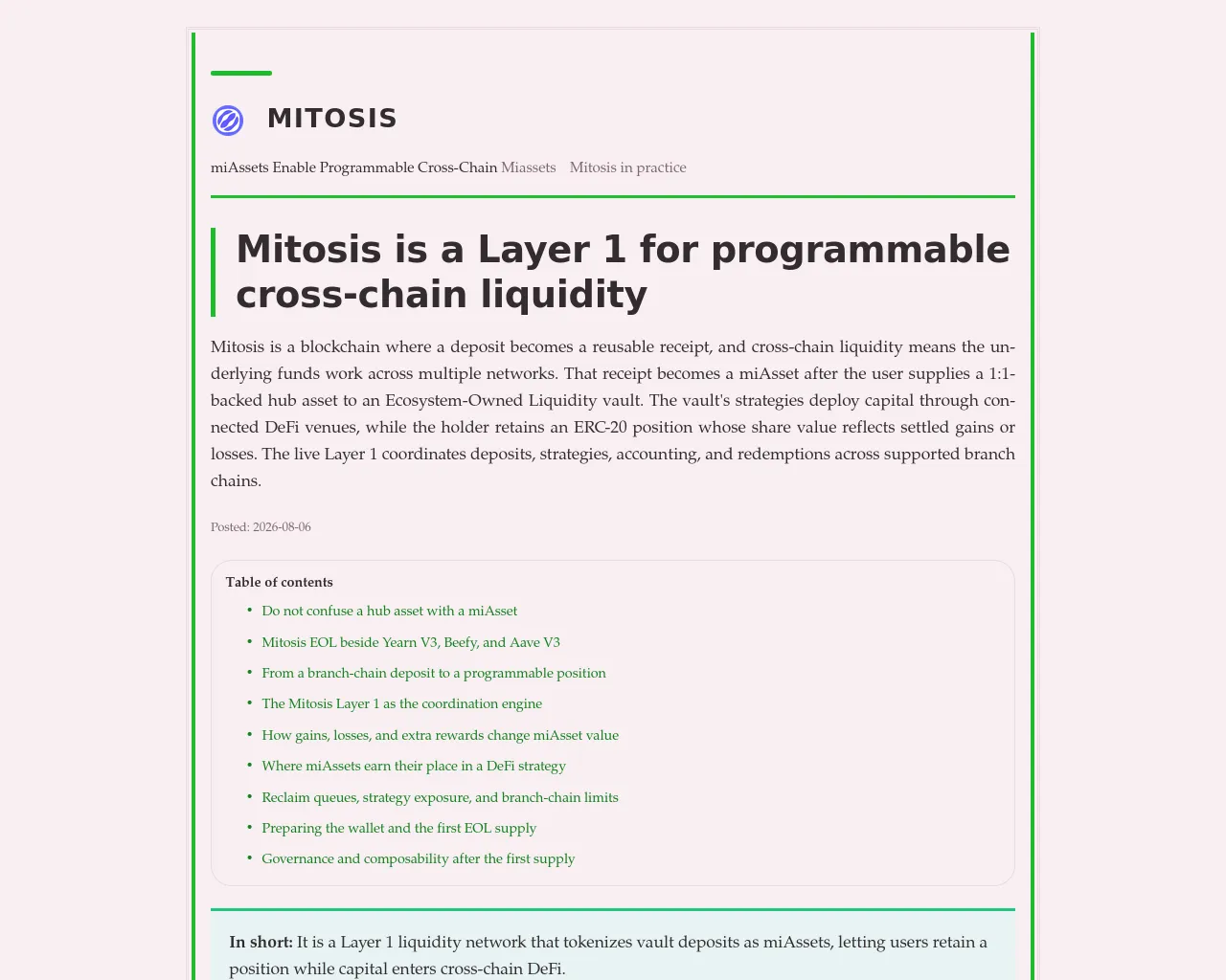 Screenshot of mitosisfi.pro