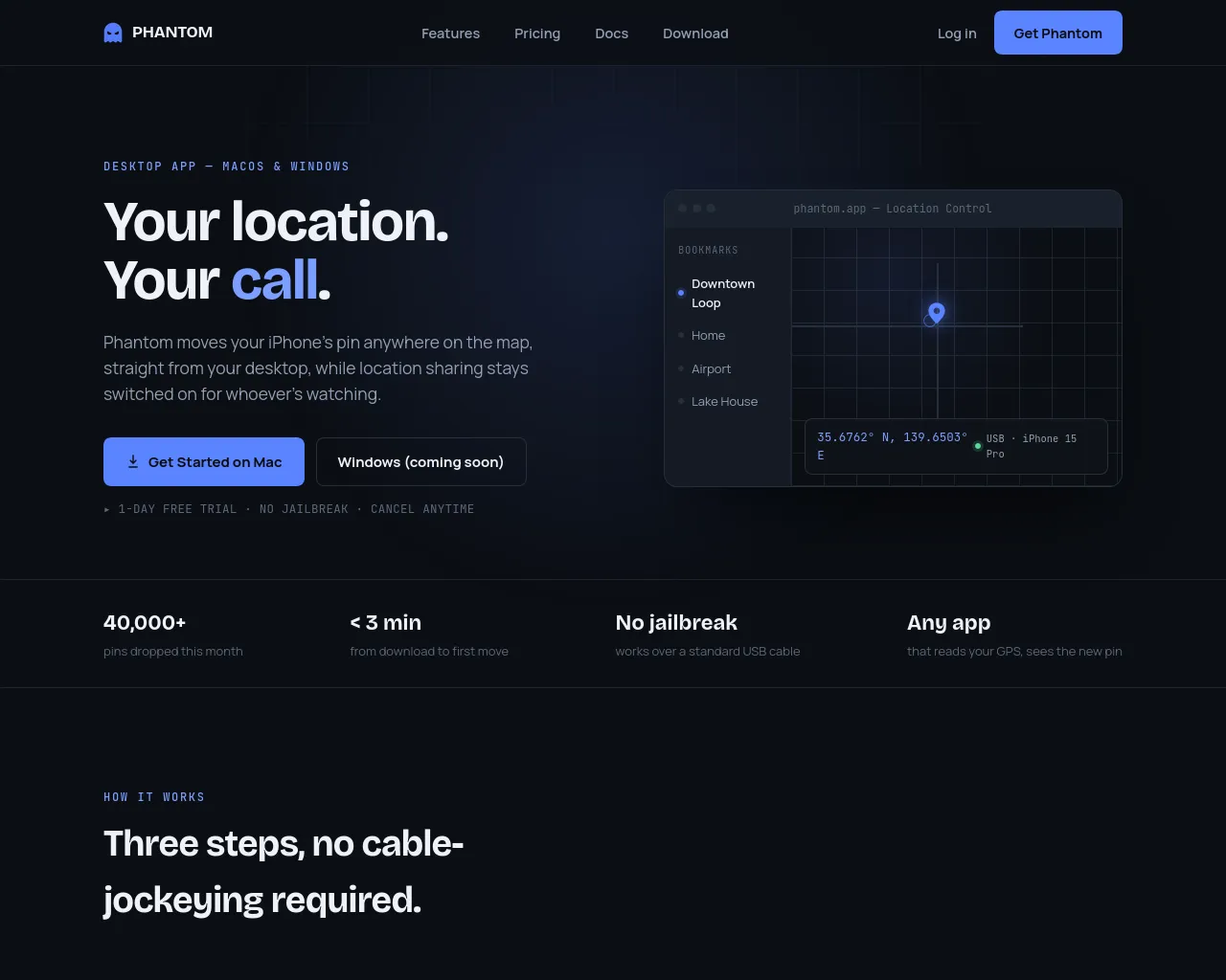 Screenshot of tryphantom.xyz