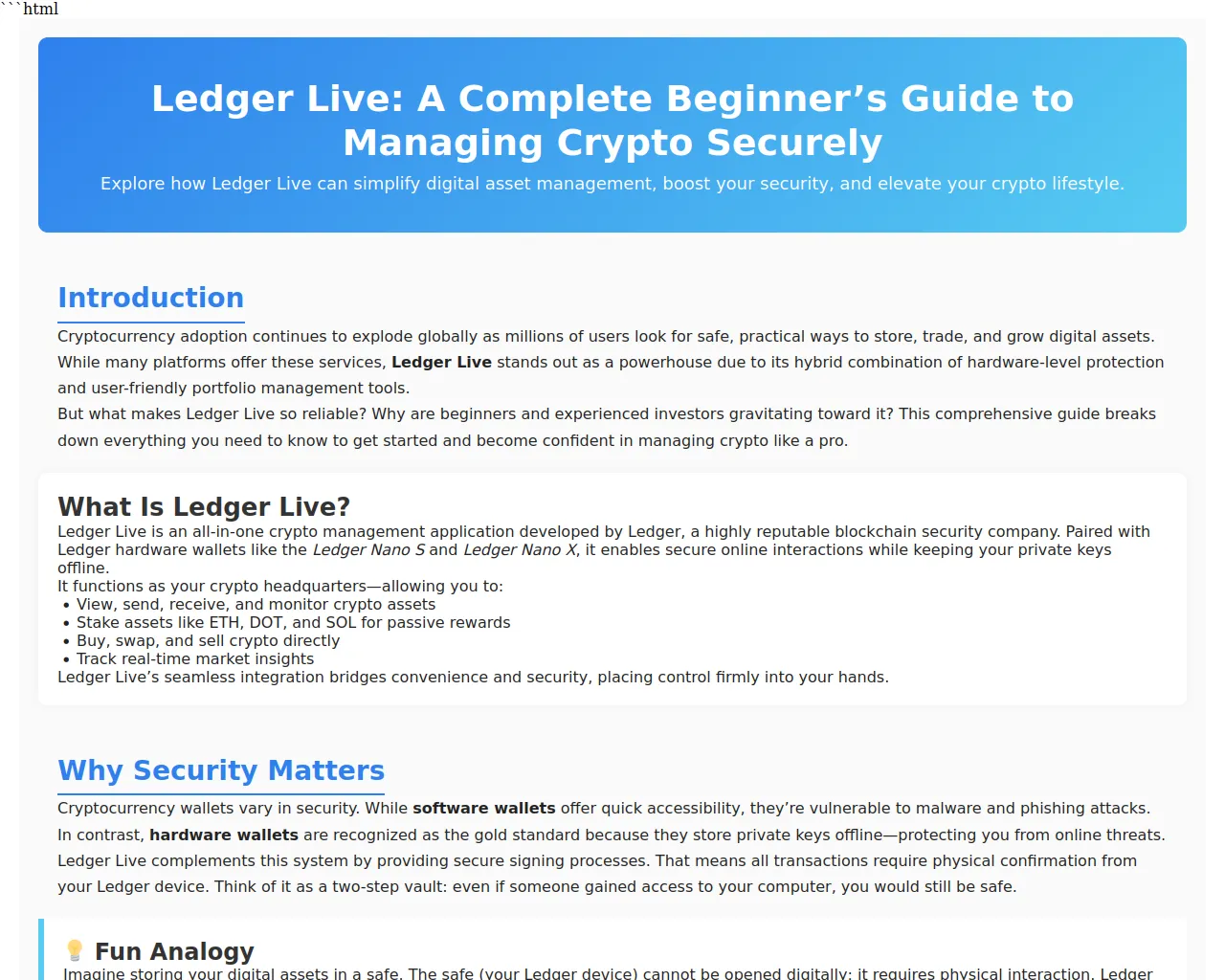 Screenshot of ledger-on-live.pages.dev