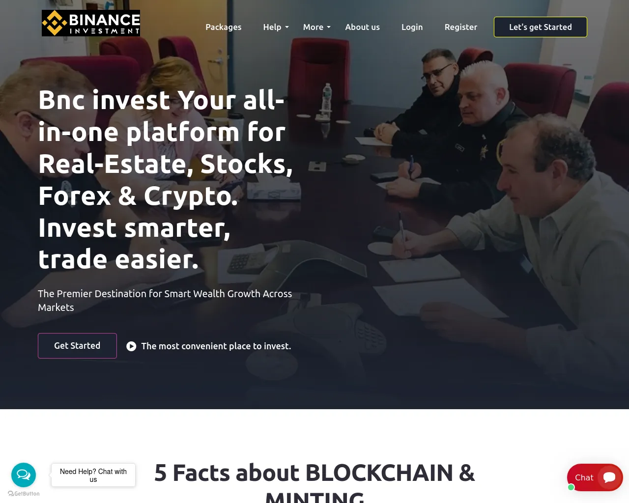 Screenshot of bnc-invests.ltd