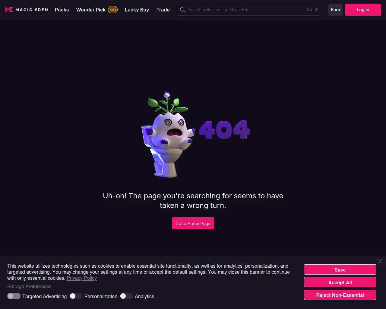 Screenshot of magiceden.us