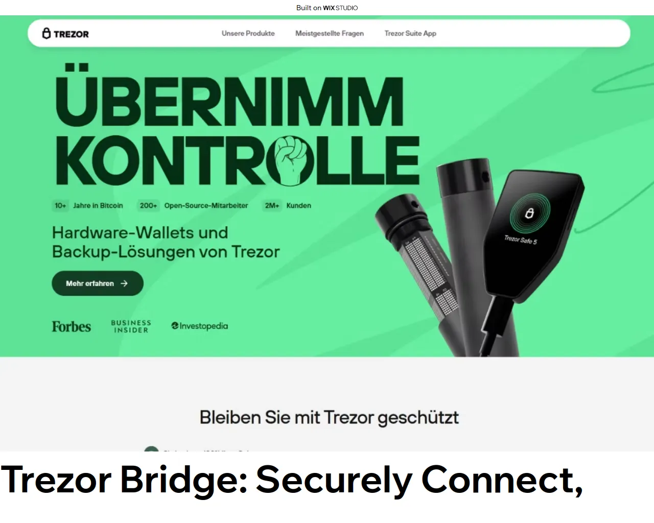 Screenshot of trezoweb.wixstudio.com