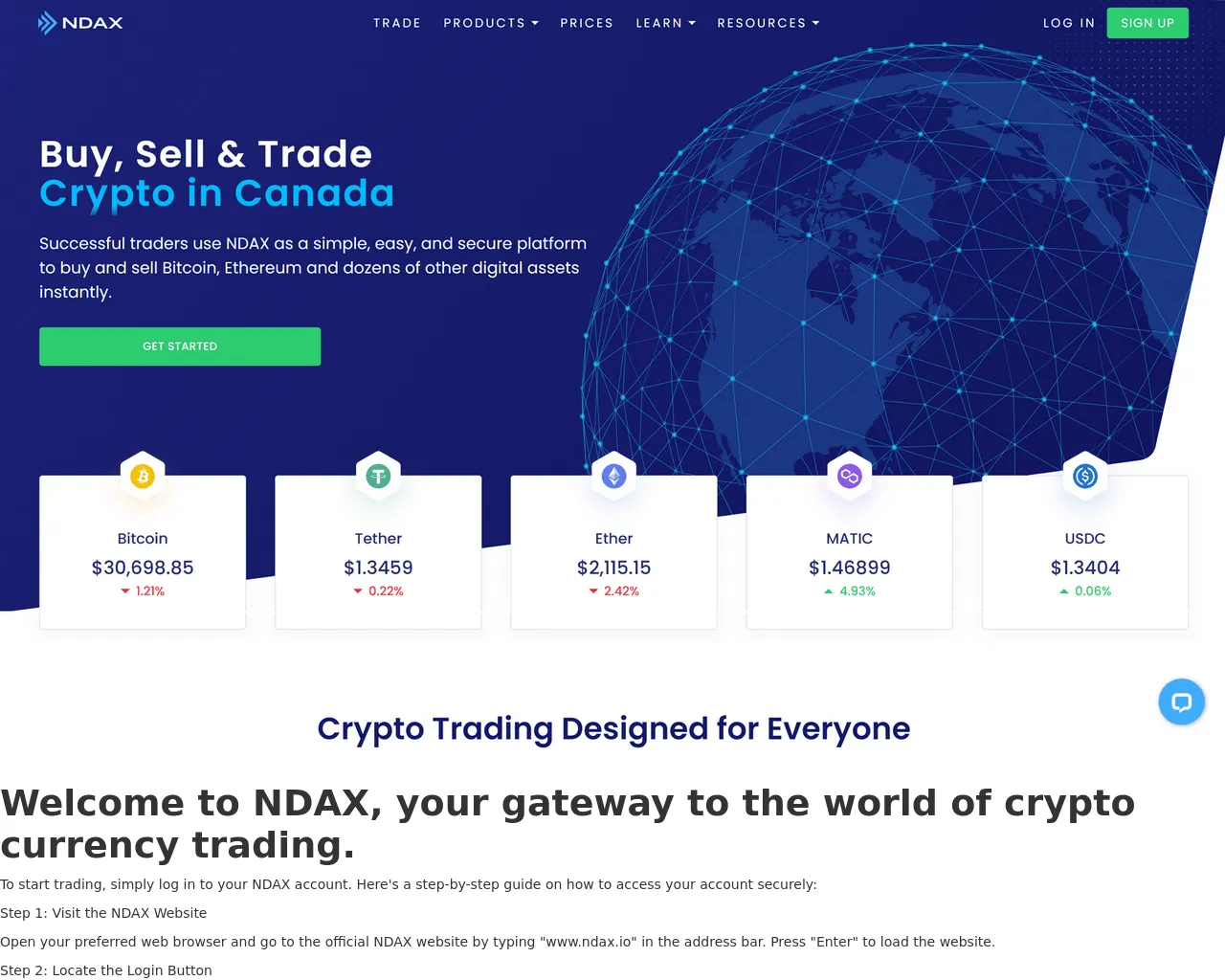 Screenshot of help-ndex-logen.webflow.io