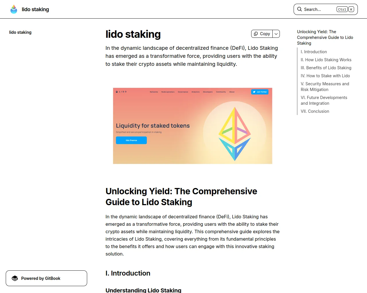 Screenshot of lidoedwokstaking.gitbook.io