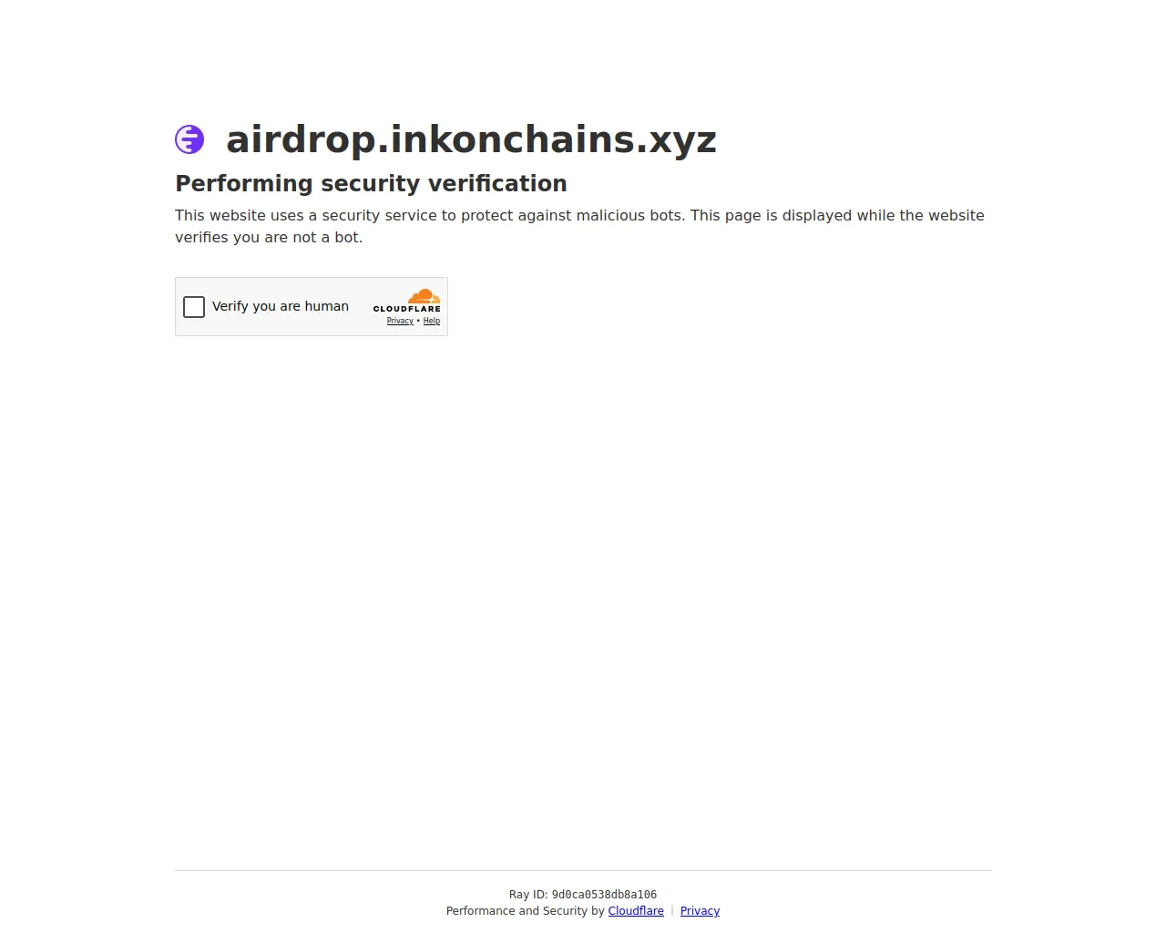 Screenshot of airdrop.inkonchains.xyz