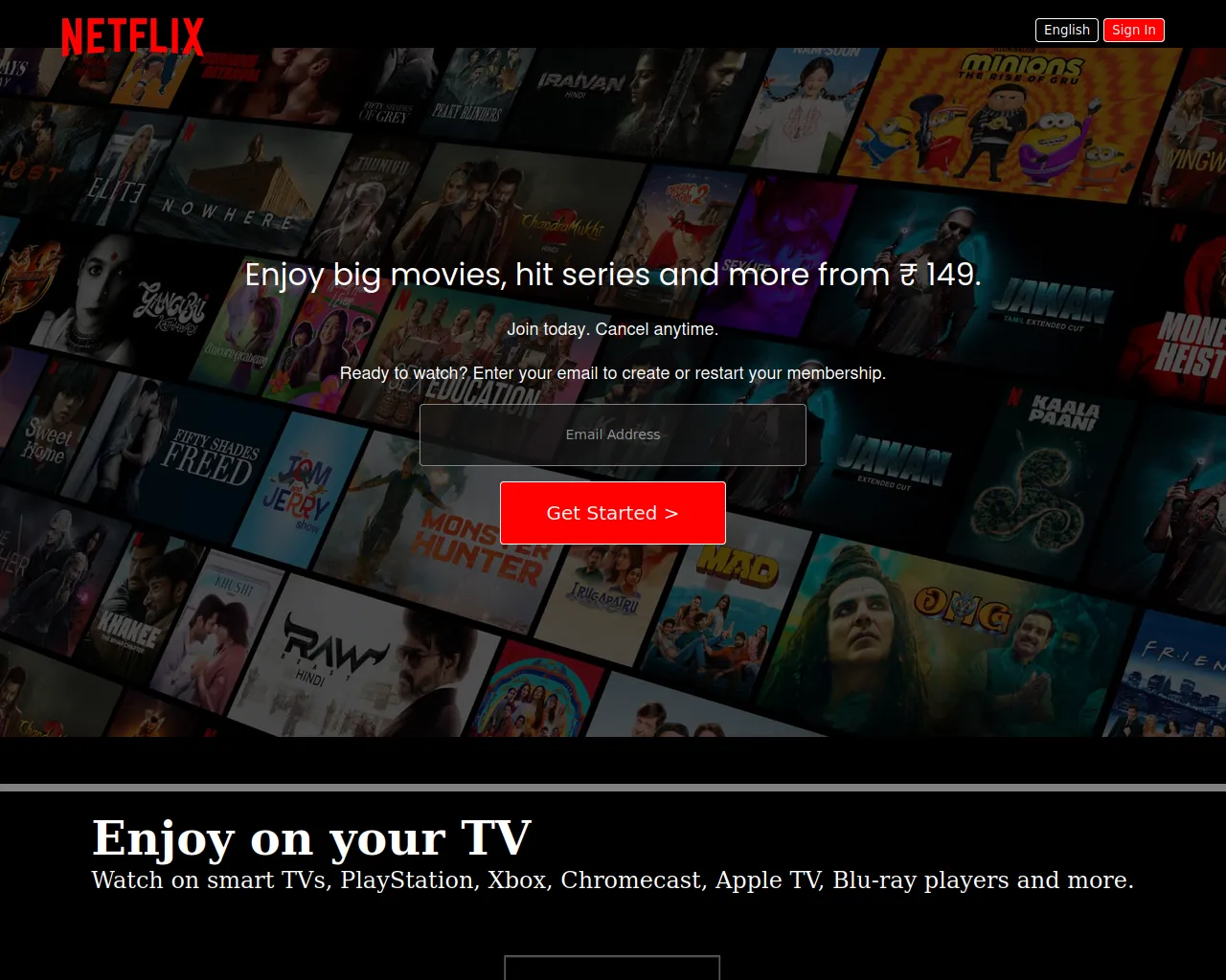 Screenshot of netflix-clone-k25l.vercel.app