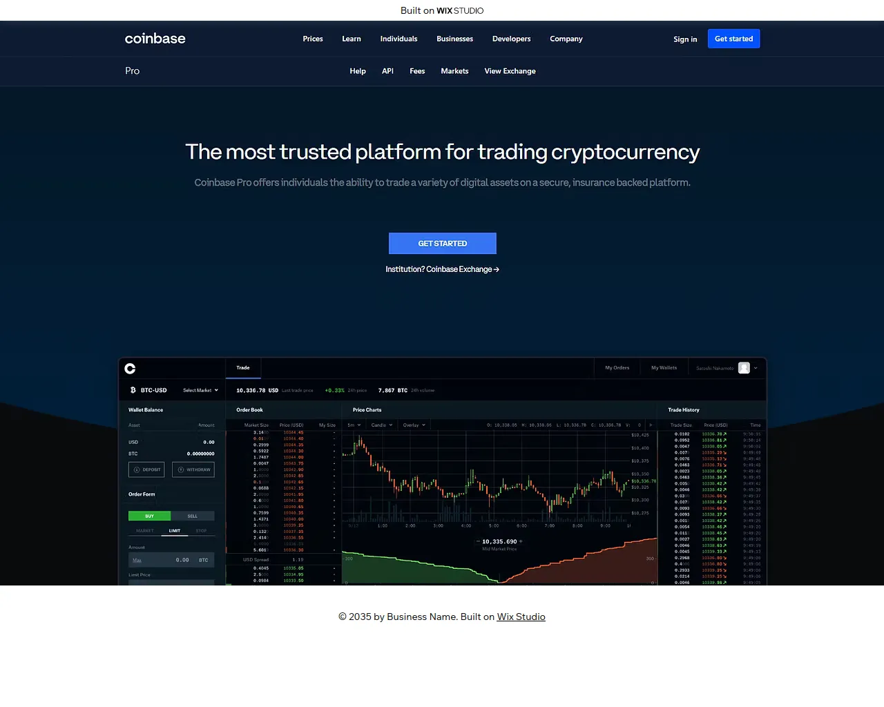 Screenshot of home-coin-learn.wixstudio.com