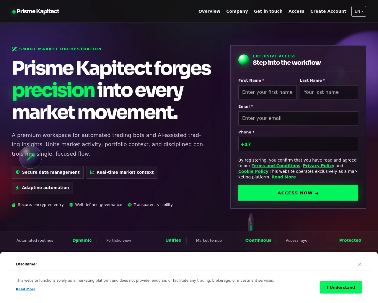 Screenshot of prismekapitectsoftware.com