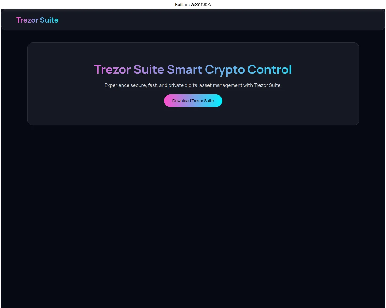 Screenshot of appsuite-triezor.wixstudio.com