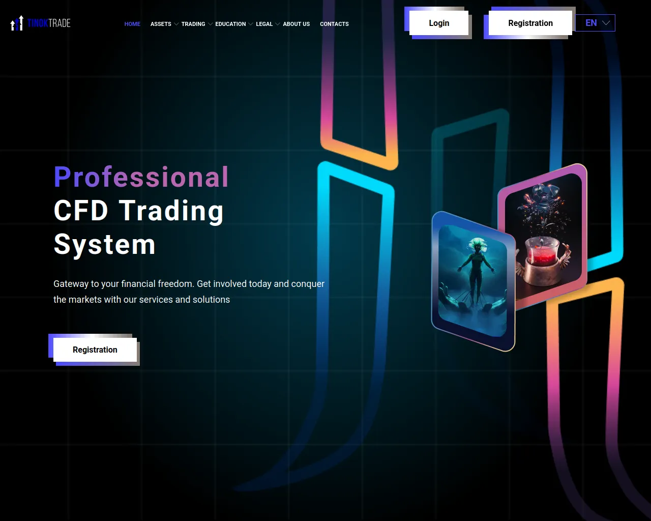 Screenshot of tinoktrade.com