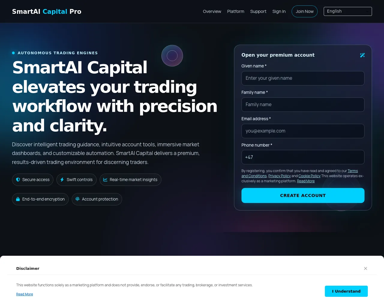 Screenshot of smartaicapital.pro