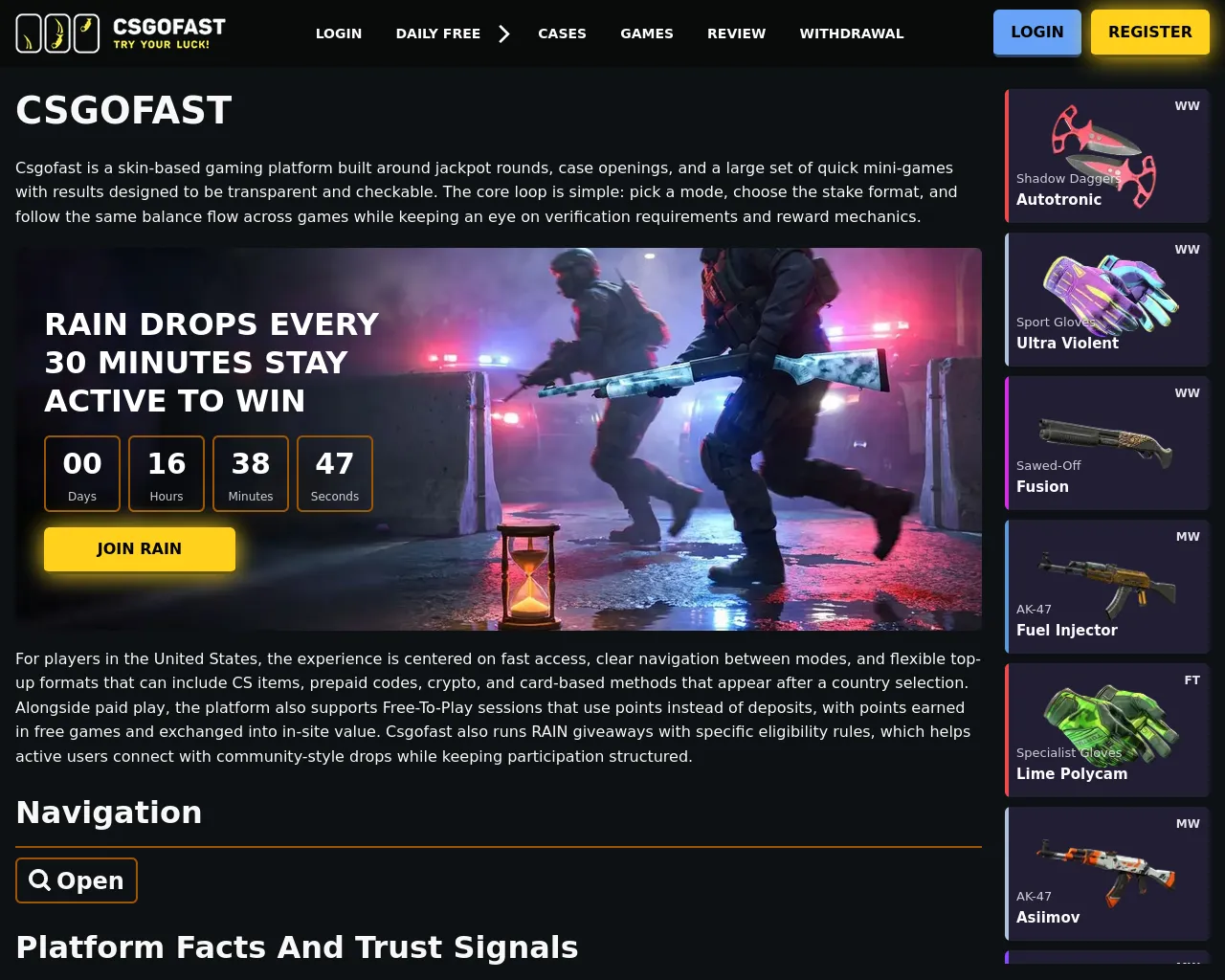 Screenshot of csgo-fast.net